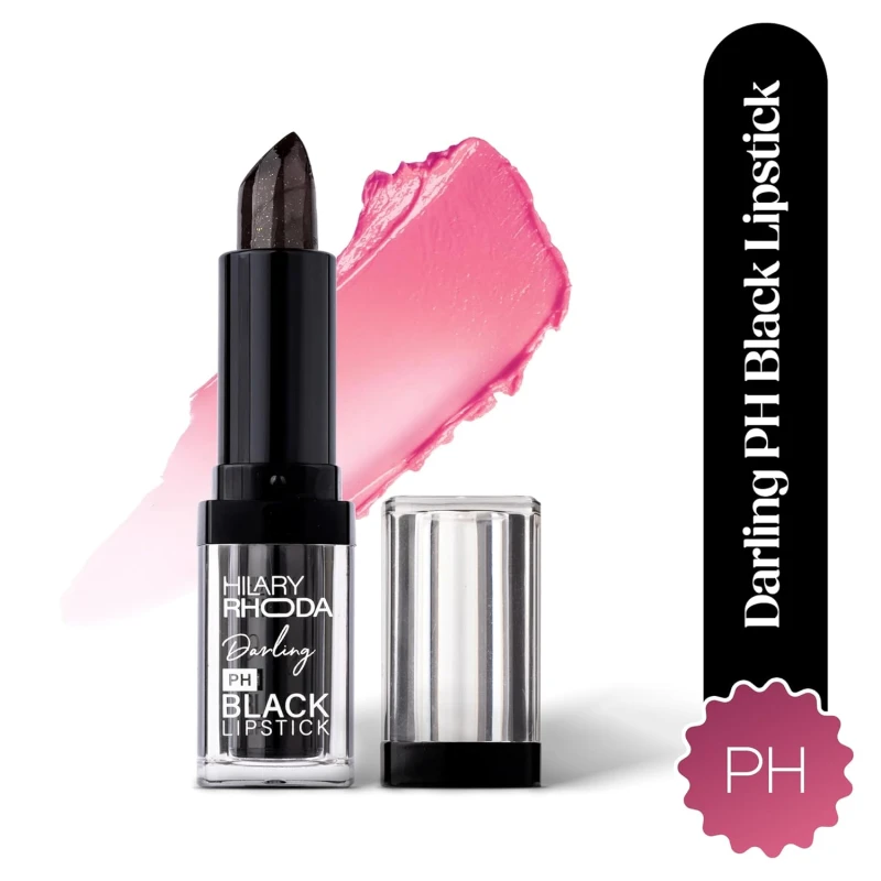 Hilary Rhoda Darling PH Black Lipstick | Long-Lasting, Moisturizing & Smudge-Proof | One Swipe Magic Lipstick with Semi-Glossy Finish | Lightweight & Pigmented | 3.6g thumbnail 2
